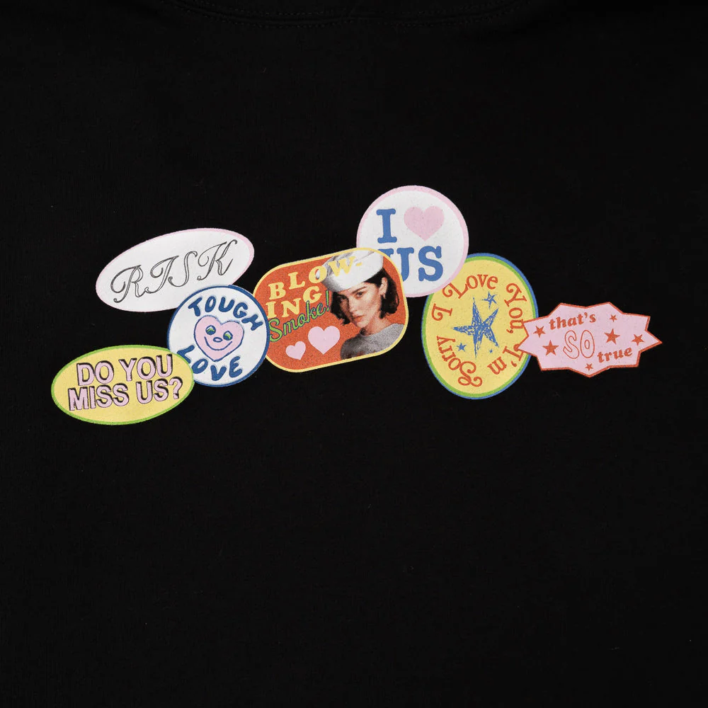 The Secret of Us Sticker Design Black Hoodie - Image 3